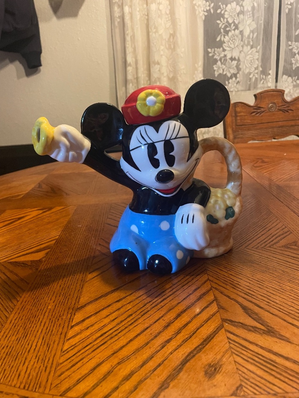 Treasure Craft vintage Disney Minnie Mouse ceramic watering can or teapot